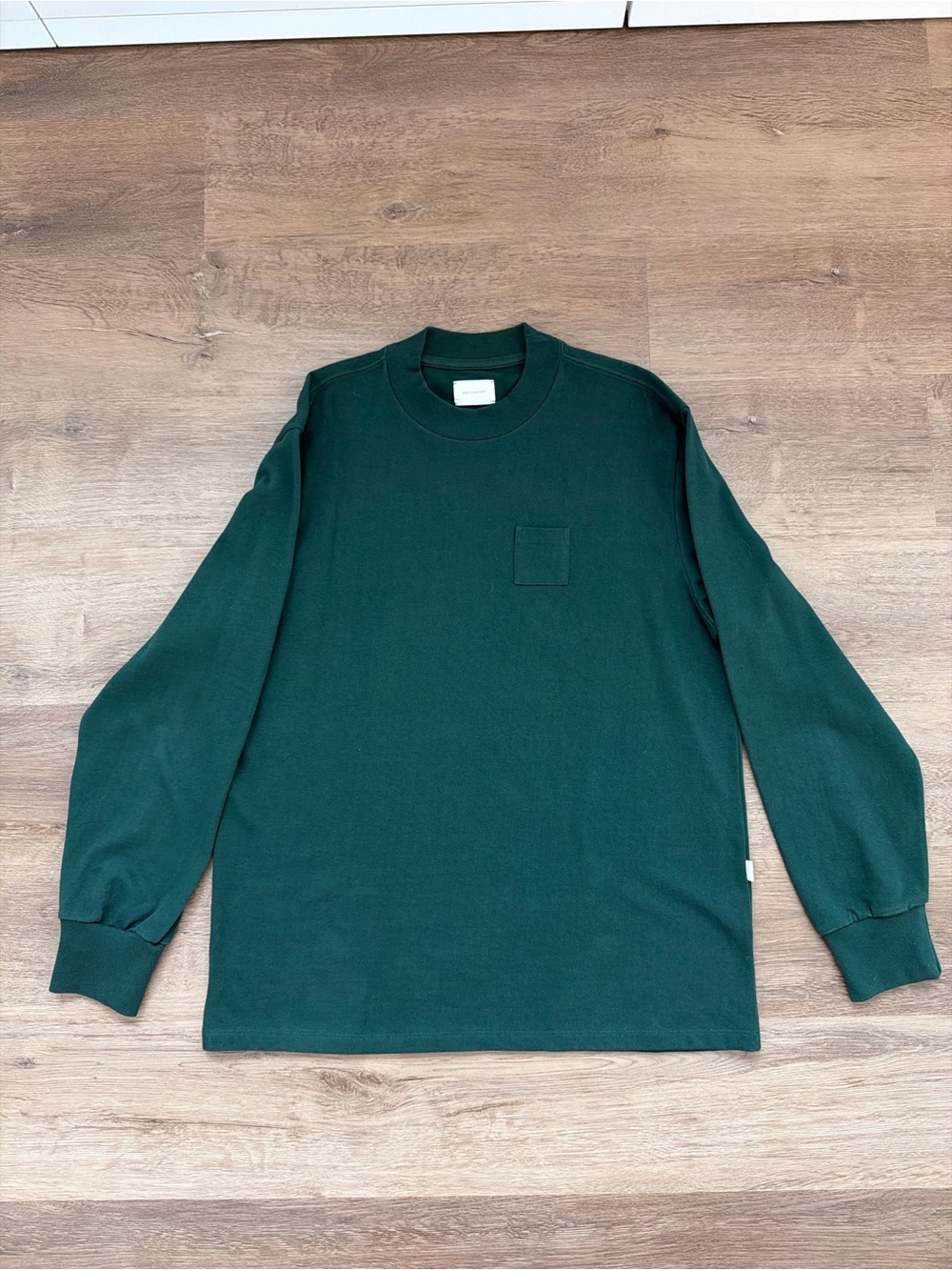 Aime Leon Dore Dark Green Long Sleeve Pocket Crewneck
